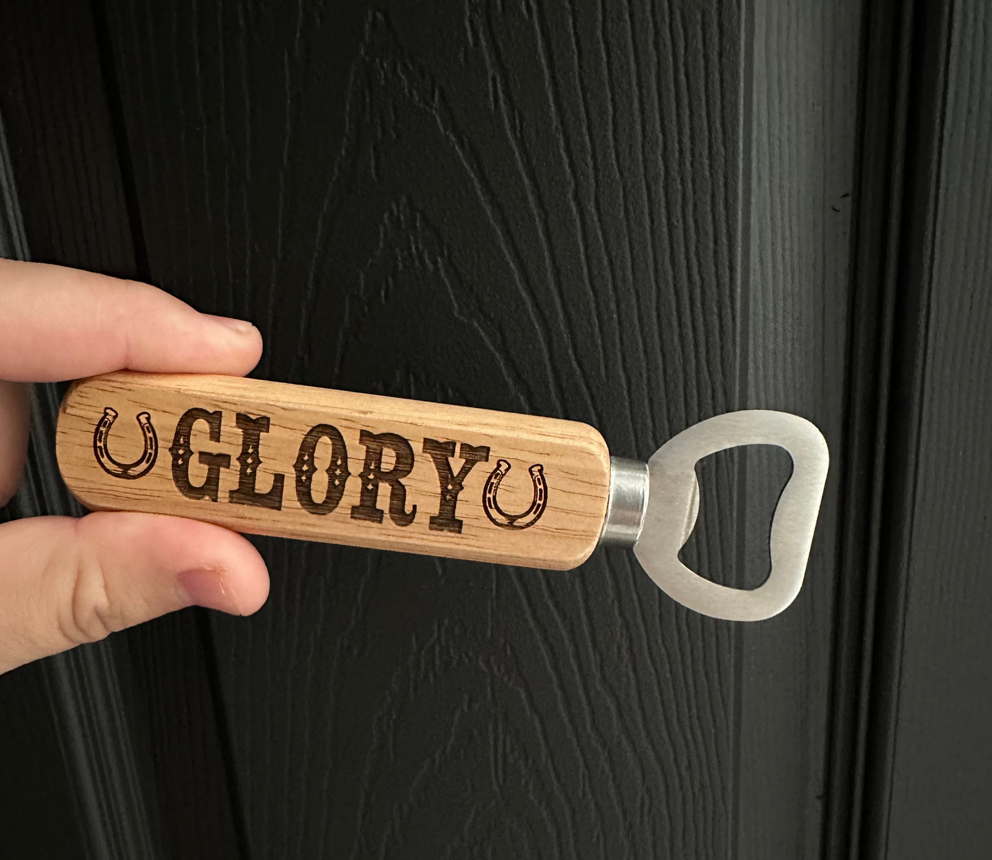 wooden bottle opener
